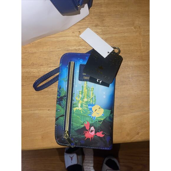 Loungefly Disney The Little Mermaid Silhouette Mini Backpack With Wallet - Picture 9 of 11